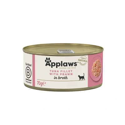 Obrázek Konzerva APPLAWS Cat tuňák a krevety 70g