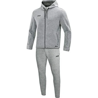 Obrázek JAKO Pánská joggingová souprava Premium Basics s kapucí, šedý melír, L, M9729
