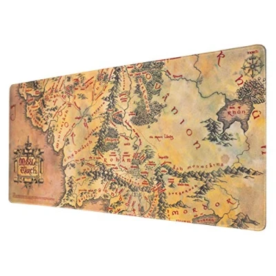 Obrázek Grupo Erik Gaming podložka pod myš XXL Pán prstenů Mousepad protiskluzová a vodoodpudivá velká Mouse Pad na psací stůl PC příslušenství