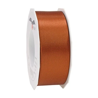 Obrázek PRÄSENT C.E. Pattberg Satin Zimt, 25 m Satinband zum Einpacken von Geschenken, 40 mm Breite, Geschenkband Dekorieren &amp; Basteln, Dekoband, Anlass