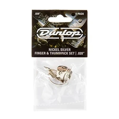 Obrázek Jim Dunlop Nálepky na prsty a palec, nikl, stříbrná barva, tloušťka 013 (33P013) 5 .020