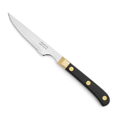 Obrázek Arcos 375000 Table nůž na steaky, stolní čepel nitrum ušlechtilá ocel 115 mm rukojeť polyoxymetylen (POM) barva černá a zlatá