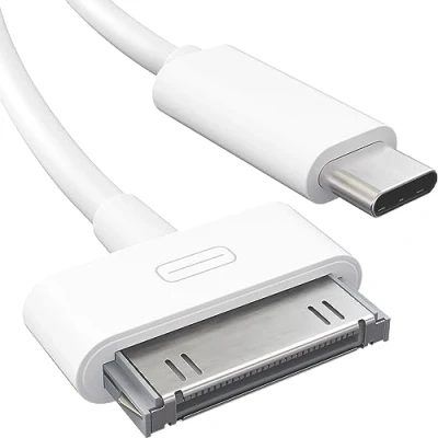 Obrázek KabelDirekt 30pinový na USB C adaptér kabel pro iPhone, iPad, iPod 1 m (další generace datový kabel/nabíjecí kabel/synchronizační z dock konektor iPhone 4S/4/3G/3/1, iPad