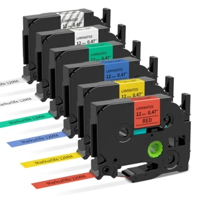 Obrázek Markurlife 12mm Kompatibel mit Brother P touch Bänder TZe 231 131 431 531 631 731 0.47 Schriftband für Ptouch H105 H107B H100LB H108 D210 D400 1000 1280