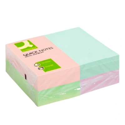 Obrázek Q Connect KF01349 samolepicí poznámky Quick Notes pastelové barvy, 125 x 75 mm
