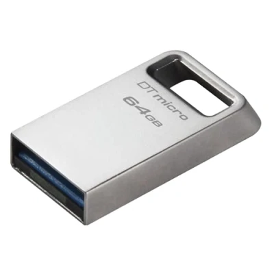 Obrázek Kingston DataTraveler Micro USB Stick 128GB 200MB/s Metall 3.2 Gen 1 DTMC3G2/128GB, silber