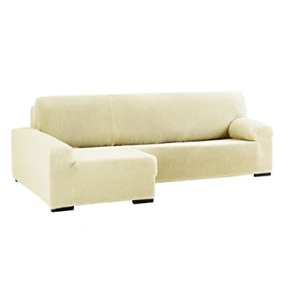 Obrázek Eysa Cora bielastický přehoz na pohovku Chaise Longue vlevo, přední světlo, barva 01 béžová, polyesterová bavlna, 39 x 35 19 cm