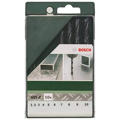Obrázek Bosch DIY 10dílná sada kovových vrtáků HSS R válcované
