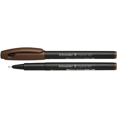 Obrázek Schneider Topliner 967 Fineliner (tloušťka linky 0,4 mm) 1 kus hnědý