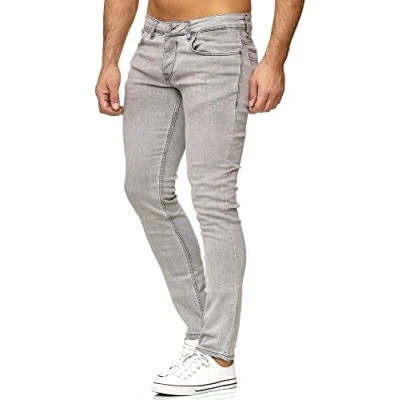 Obrázek Tazzio Jeans Slim Fit pánské džínové kalhoty strečové designové Denim 16533, Šedá