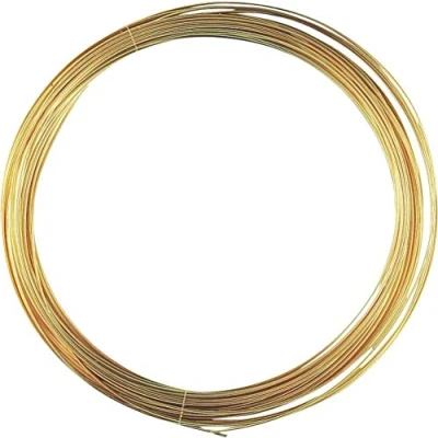 Obrázek KnorrPrandell 216460089 Golddraht Ø 0,8 mm 6 m , 24 Karat echt vergoldet, Gold