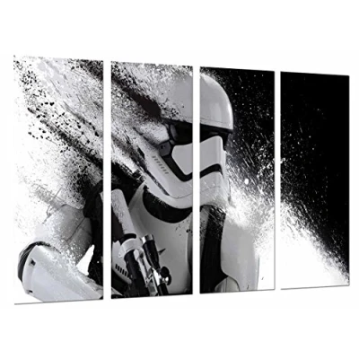 Obrázek Nástěnný obraz Star Wars, Darth Vadera Army helma, 131 x 62 cm, dřevěný potisk formát XXL umělecký tisk, ref. 26641