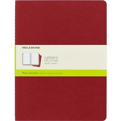 Obrázek Zápisníky Cahier od Moleskine (lepenková vazba), sada 3 kusů x large