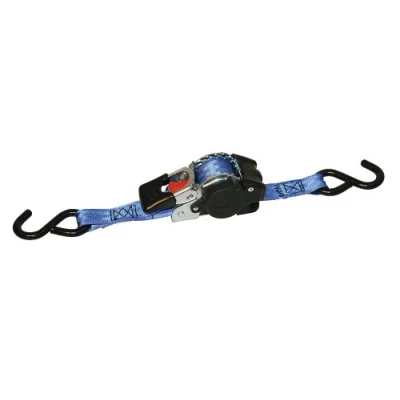 Obrázek Kerbl Automatický stahovací popruh 25 mm / 1,8 m upínací síla 300/600 kg, háček S, modrý
