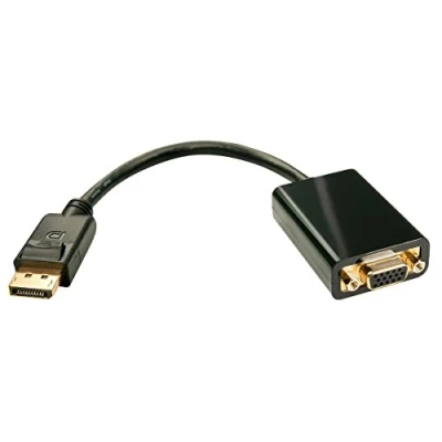 Obrázek Lindy 41006 kabel konvertoru DisplayPort do VGA, aktivní černý