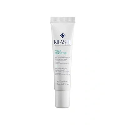 Obrázek Rilastil Aqua Sensitive Augenkontur Gel, Feuchtigkeitsspendend, Wirkt Gegen Schwellungen und Dunkle Augenringe, Für Alle Hauttypen Geeignet, 15 ml