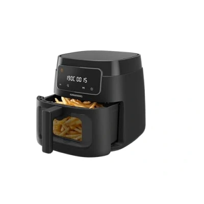 Obrázek Grundig Horkovzdušná fritéza FRY 7320, kapacita 7,6 l, 1750 W, dotykový displej, velké okénko, nastavení teploty a času, nepřilnavý povrch, koš vhodný do myčky, černá