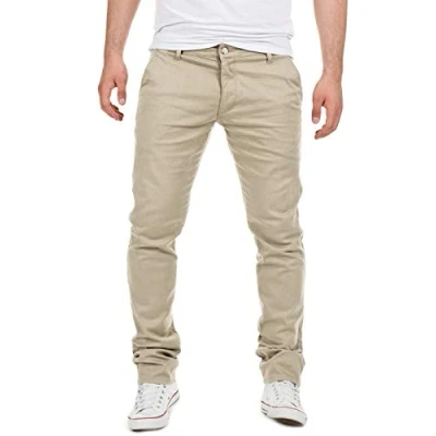 Obrázek Yazubi Pánské Chino kalhoty, model Dustin, kalhoty od Yzb Jeans, Béžová (Plaza Taupe 161105)