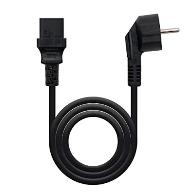 Obrázek Nanocable 10.22.0110 síťový kabel pro CPU, CEE7/M C13/H, 100% měď AWG18, černý, 10,0 mts