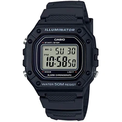 Obrázek Casio Pánské náramkové hodinky W 218H, černá, sportovní