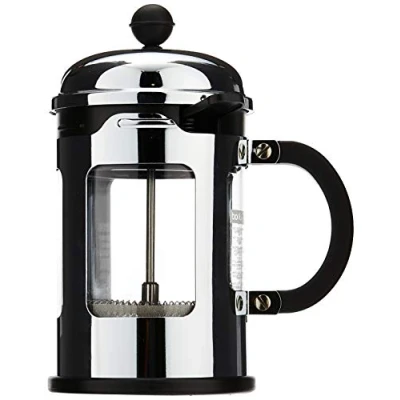 Obrázek Bodum Kávovar Chambord (systém french press, ochrana proti vytečení, rám z ušlechtilé oceli, 0,5 litru), lesklý