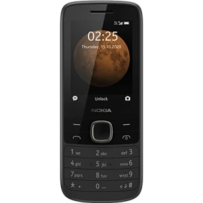 Obrázek Nokia Mobilní telefon 225 (2020) 4G Dual SIM v prémiovém designu (2,4&quot; QVGA displej, technologie 4G, Bluetooth 5.0, MP3 přehrávač, FM rádio, paměť 128 MB (až GB přes microSD), VGA kamera) černý
