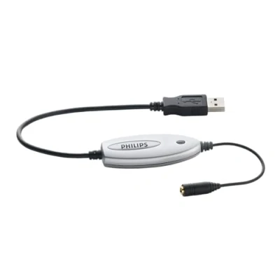 Obrázek Philips LFH9034 USB audio adaptér pro sluchátka nebo reproduktory s konektorem 3,5 mm, jack, antracit/stříbrný