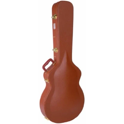 Obrázek Kinsman CLP7 luxusní kytarový kufřík Vintage s klenutým víkem pro elektrickou kytaru Lp hnědý