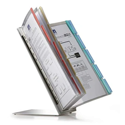 Obrázek Durable Systém tabulek Function Table šedý, s 20 průhlednými tabulkami A4, barevně tříděné, 568800