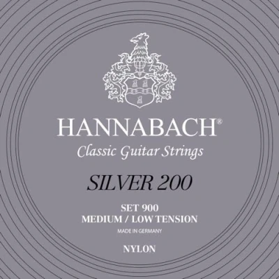 Obrázek Hannabach Struny na klasickou kytaru série 900 Medium Low Tension Silver 200 sada MLT