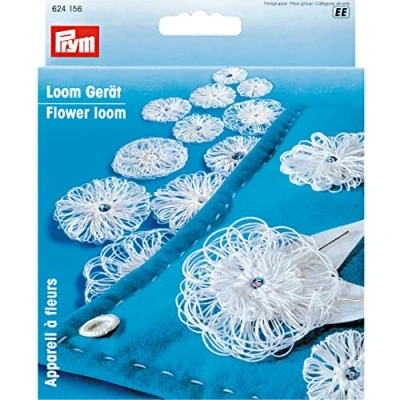 Obrázek Prym 624156 přístroj kulatý Flower Loom, fialová, švestková modrá/holubice šedá, 1 kus