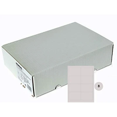 Obrázek Kores Univerzální etikety, 97 x 67,7 mm velké balení, 500 listů, bílé, 5620433, 97,0