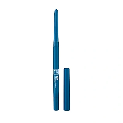 Obrázek 3INA MAKEUP The 24h Automatic Eye Pencil 829 modrá automatická zatahovací oční tužka dlouhotrvající definice vysoce pigmentované ostří a kartáč integrované Vegan Cruelty Free