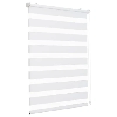Obrázek Sekey dvojitá roleta Klemmfix bez vrtání do okna, 75 cm široká, Duo ochrana proti slunci, x 100 cm, bílá