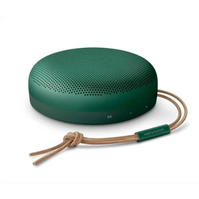 Obrázek Bang &amp; Olufsen Beosound A1 (2. gen) bezdrátový přenosný IP67 vodotěsný Bluetooth reproduktor s 360stupňovým zvukem, hlasový asistent Alexa Voice Assistant a reproduktor, výdrž baterie 18 h zelený