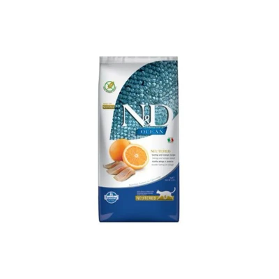 Obrázek N&amp;D Grain Free Ocean Cat Adult Neutered Herring &amp; Orange 1,5kg