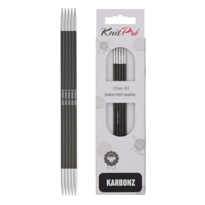 Obrázek KnitPro Tloušťka novinka Hi Tech z uhlíkových vláken K41109 černá 21 x 5 0,5 cm