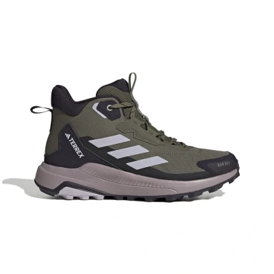 Obrázek Adidas Terrex Anylander MID RAIN.RDY Hiking Trekingové boty, Ženy, Velikost: 36 2/3, Olive strata silver dawn amber tint boty