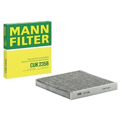 Obrázek MANN FILTER Interiérový filtr CUK 2358 pylový s aktivním uhlím pro osobní automobily
