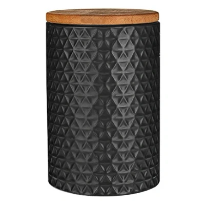 Obrázek Premier Housewares Tri, Keramik, schwarz, 10 x 15 cm, Bambus, Dolomit