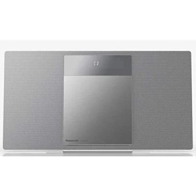 Obrázek Panasonic SC HC410 Micro Kette (40 Watt, Space Tune by Technics, Bluetooth, Dual USB, FM Radio, AUX 3,5 mm, Wandmontage möglich) Silber