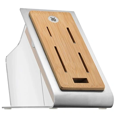 Obrázek WMF Chef&#039;s Edition blok na nože bez příslušenství, nože, prázdný, bambus, plast, nerezová ocel, pro 4 1 nůžky