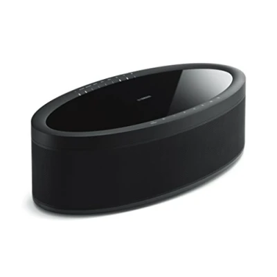 Obrázek Yamaha Hudební box MusicCast 50 (multiroom stereo reproduktor kompatibilní s hlasovým ovládáním Alexa pohodlné streamování hudby bezdrátový se zvukem vyplňujícím prostor), černý