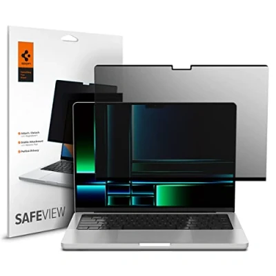 Obrázek Spigen SafeView magnetický filtr na ochranu soukromí Pro MacBook 14 palců (M4 / M4 Max M3 Serie M2 M1 Serie), soukromí, ochrana proti