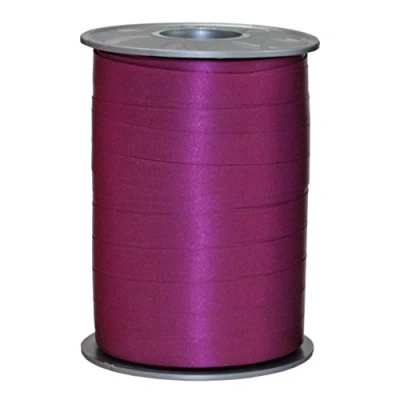 Obrázek C.E. Pattberg Geschenkband Matt purpur, 200 m Ringelband Paperlook zum Einpacken von Geschenken, 10 mm Breite, Zubehör Dekorieren &amp; Basteln, Dekoband für Präsente, zu jedem Anlass
