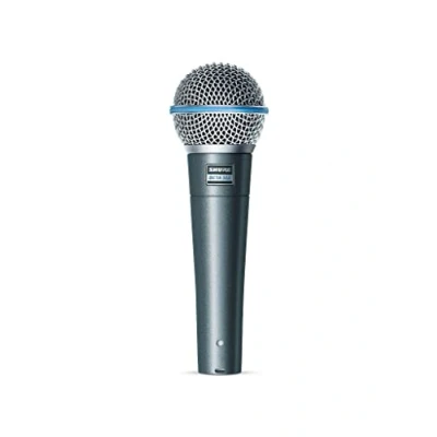 Obrázek Shure BETA 58A vokální mikrofon dynamický se superkardioidní charakteristikou pro jeviště a studio, včetně nastavitelného adaptéru na stativ A25D