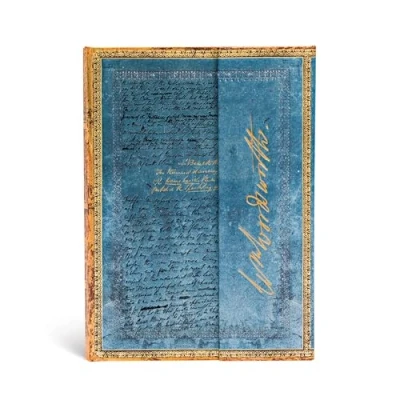 Obrázek Fascinující rukopisy Wordsworth dopis s citátem z Daffodilu poznámkový blok Midi Linkovaný Paperblanks