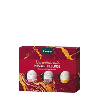 Obrázek Kneipp Dárkové balení hýčkající masážní miláčky perfektní dárek pro příjemnou relaxaci a okamžiky hýčkání 3 x 20 ml
