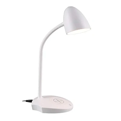 Obrázek Reality Leuchten LED stolní lampa Load R59029901, plast bílá, vč. 4 W LED, dotykový stmívač, indukční nabíjení