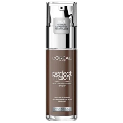 Obrázek L&#039;Oréal Paris make up, tekutý podklad s kyselinou hyaluronovou a aloe vera, perfektní č. 12.N Ebony, 30 ml